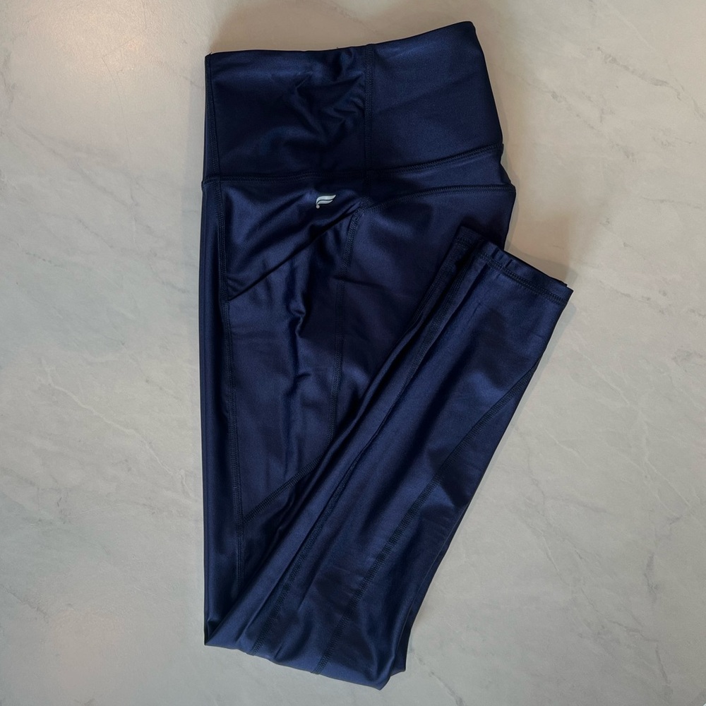 NWOT Fabletics Navy High-Rise Gym Workout Leggings Activewear